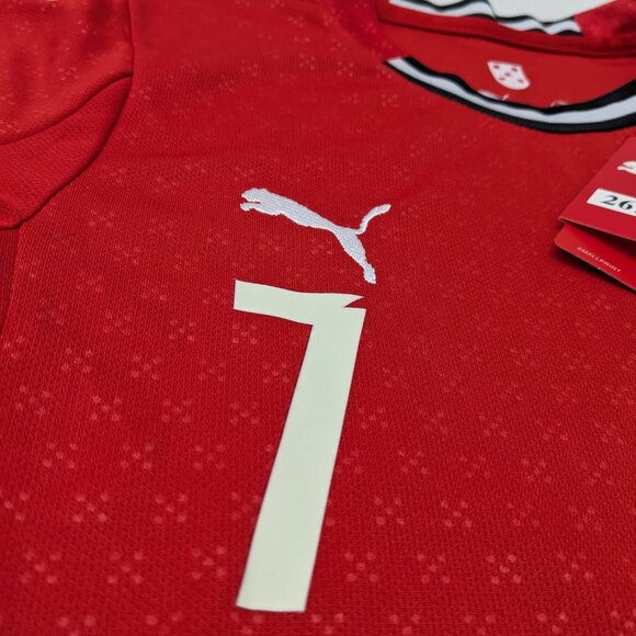 Ronaldo #7 Home Red Portugal Youth Puma Kit - Picture 6 of 16